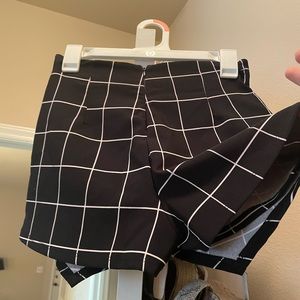 Black and white skort